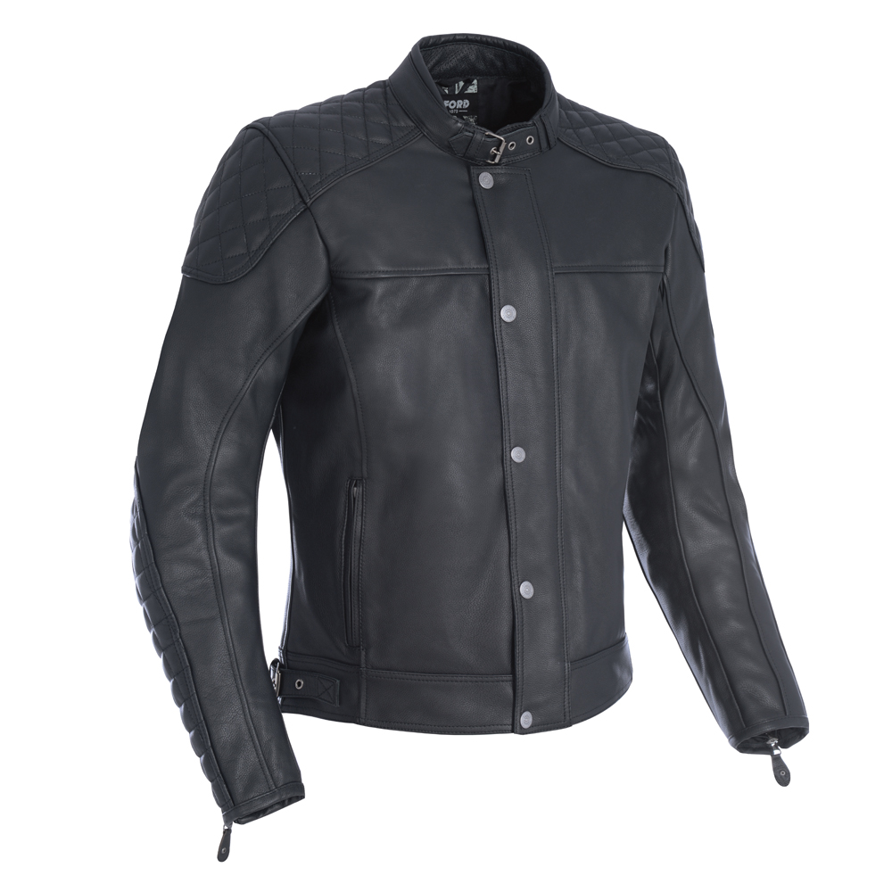 Oxford Oxford Hampton Leather Jacket Black